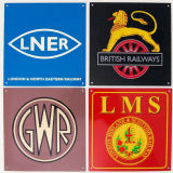 Railway Company enamel emblems.